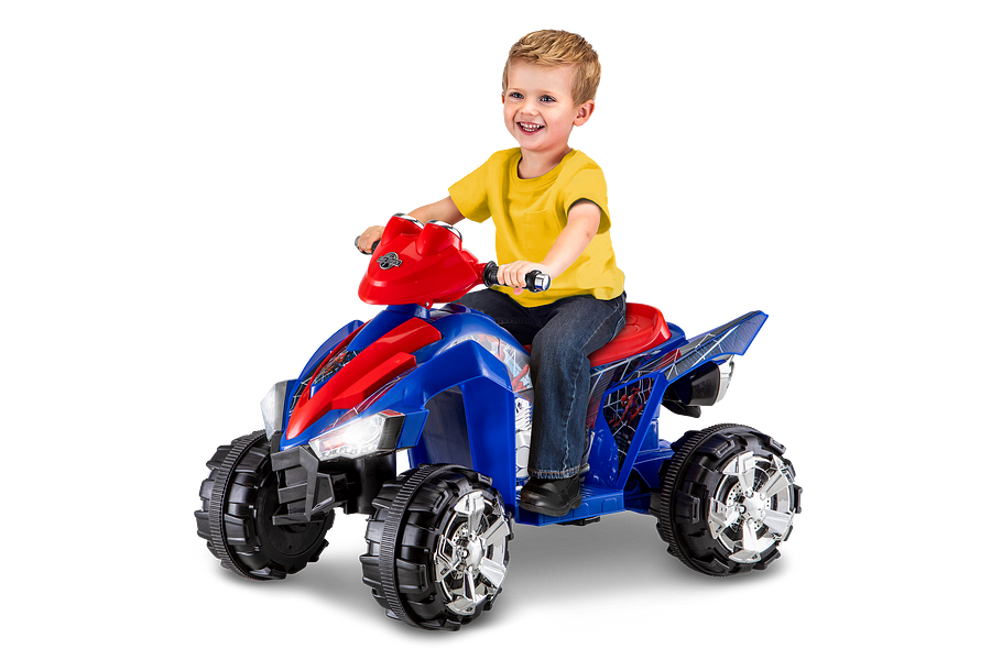 kid trax spiderman atv