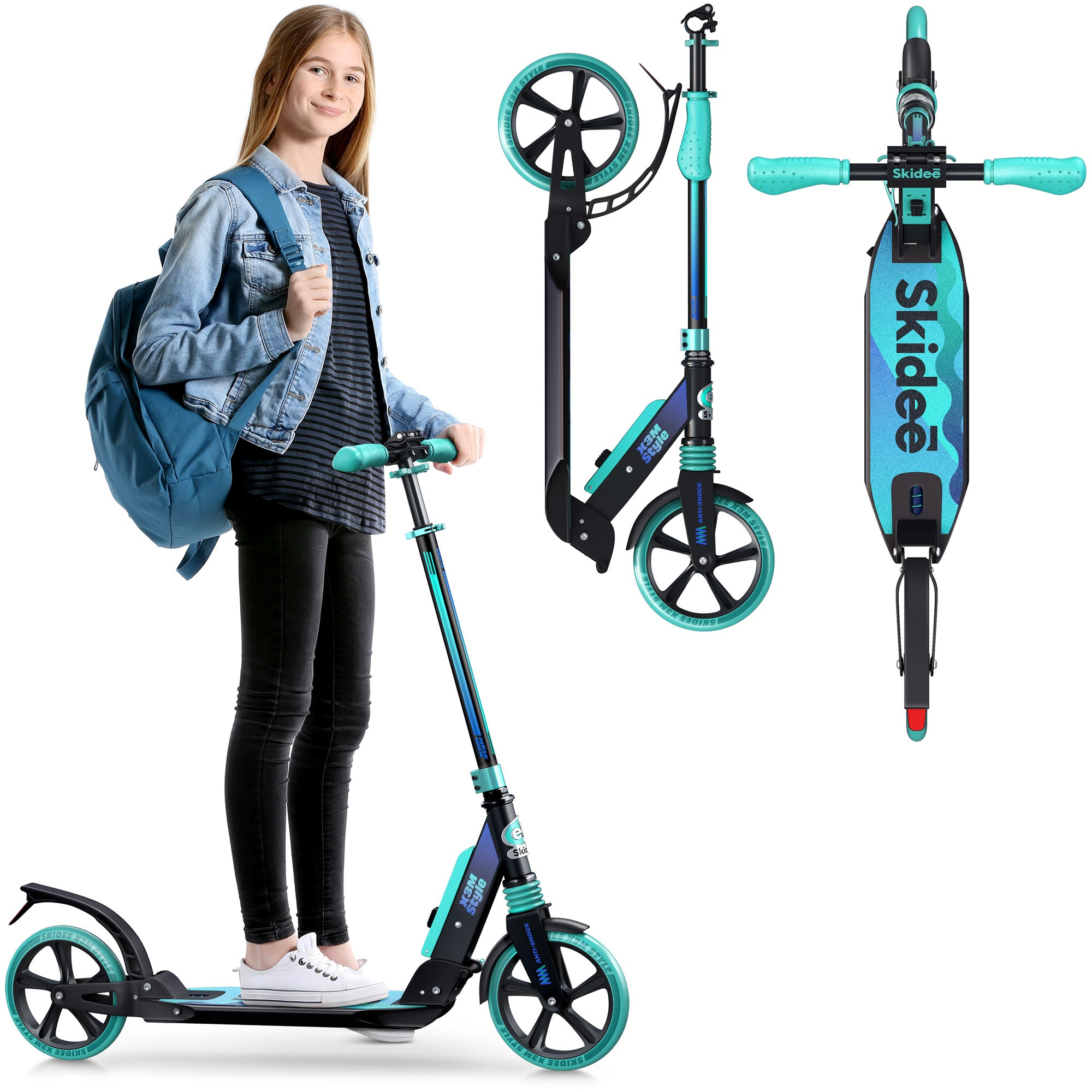 X3M Scooter for Kids Ages 6-12 - Scooters for Teens 12 Years and Up 