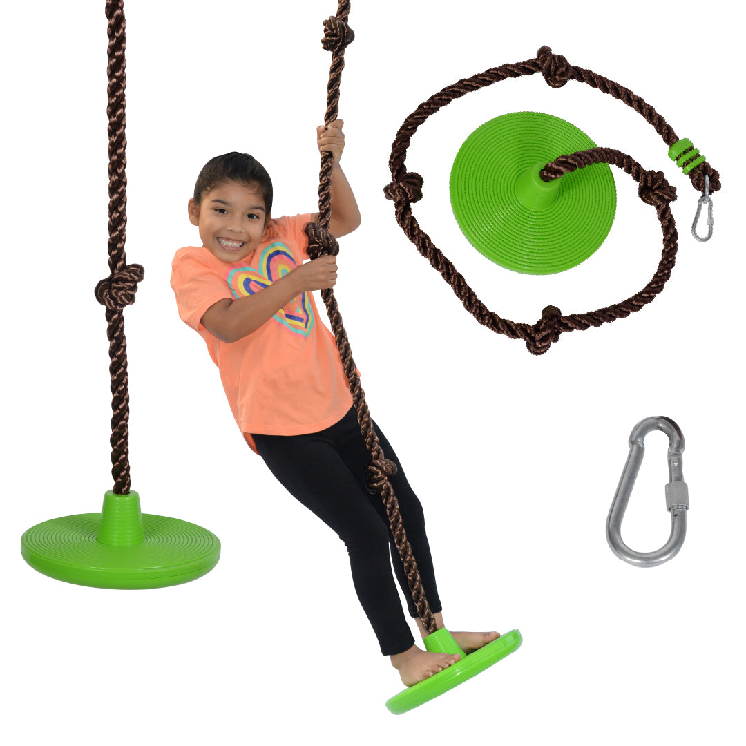 SWINGAN Machrus Swingan Cool Disc Swing With Adjustable Rope Fully  Assembled, Orange SWDSR-OR - The Home Depot