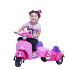 6V Minnie Mouse Sidecar Scooter